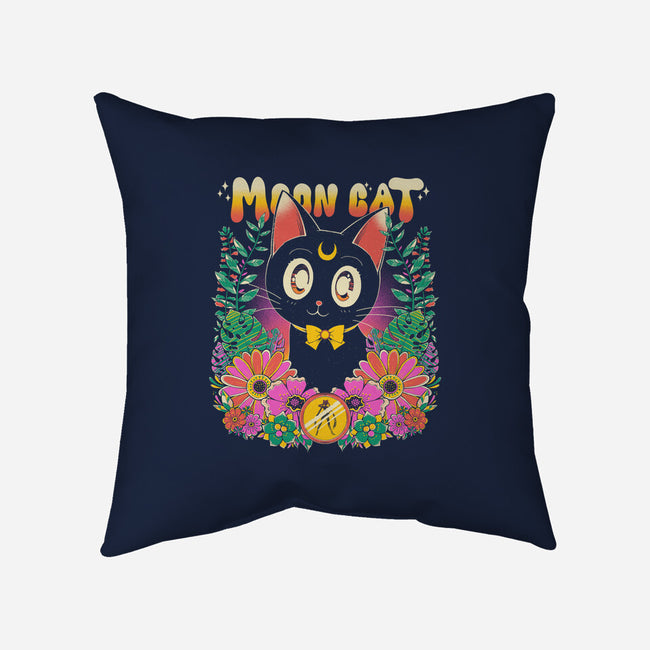 The Moon Kitten-None-Non-Removable Cover w Insert-Throw Pillow-GODZILLARGE