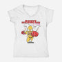 One Donut Man-Womens-V-Neck-Tee-Umberto Vicente