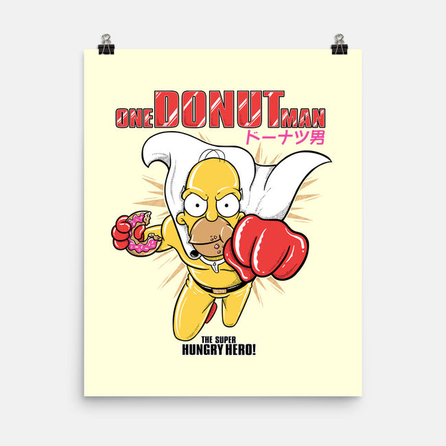One Donut Man-None-Matte-Poster-Umberto Vicente