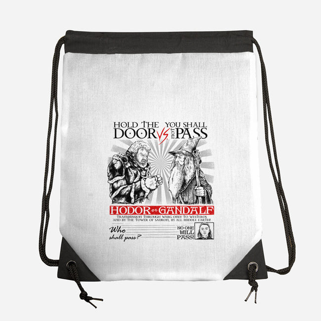 No One Will Pass-None-Drawstring-Bag-Umberto Vicente