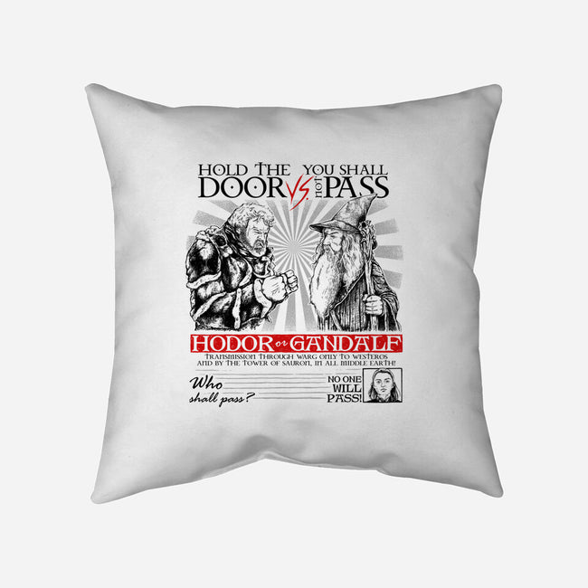 No One Will Pass-None-Removable Cover-Throw Pillow-Umberto Vicente