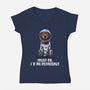 I Am An Astronaut-Womens-V-Neck-Tee-zascanauta