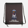 I Am An Astronaut-None-Drawstring-Bag-zascanauta