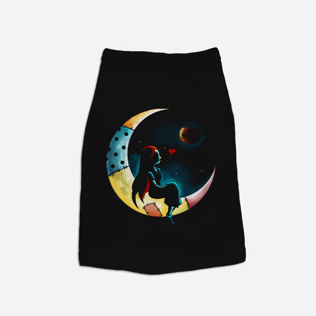 Love Halloween Moon-Dog-Basic-Pet Tank-Vallina84