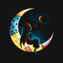 Love Halloween Moon-None-Polyester-Shower Curtain-Vallina84