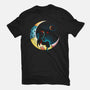 Love Halloween Moon-Womens-Basic-Tee-Vallina84