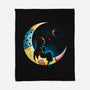 Love Halloween Moon-None-Fleece-Blanket-Vallina84