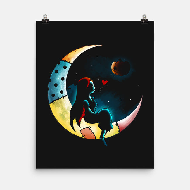 Love Halloween Moon-None-Matte-Poster-Vallina84