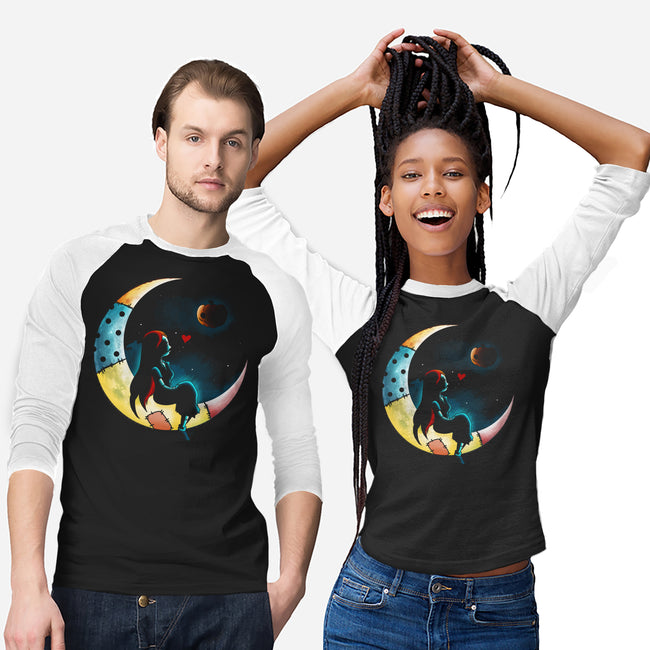 Love Halloween Moon-Unisex-Baseball-Tee-Vallina84