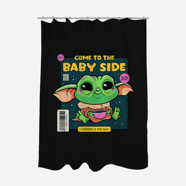 Cuteness Is The Way-None-Polyester-Shower Curtain-Ca Mask