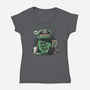 Home Sweet Home Garbage Raccoon-Womens-V-Neck-Tee-tobefonseca