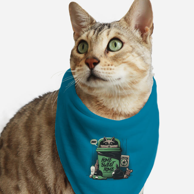 Home Sweet Home Garbage Raccoon-Cat-Bandana-Pet Collar-tobefonseca