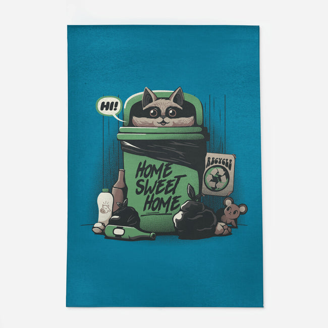 Home Sweet Home Garbage Raccoon-None-Outdoor-Rug-tobefonseca