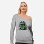 Home Sweet Home Garbage Raccoon-Womens-Off Shoulder-Sweatshirt-tobefonseca