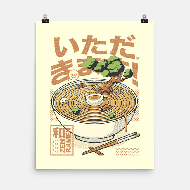 Bonsai Ramen Zen-None-Matte-Poster-tobefonseca