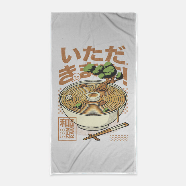 Bonsai Ramen Zen-None-Beach-Towel-tobefonseca