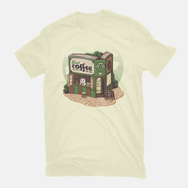 Coffeeshop Cats Bookstore-Mens-Basic-Tee-tobefonseca