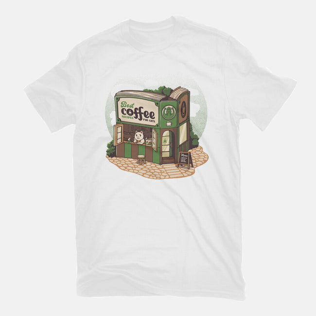 Coffeeshop Cats Bookstore-Mens-Heavyweight-Tee-tobefonseca