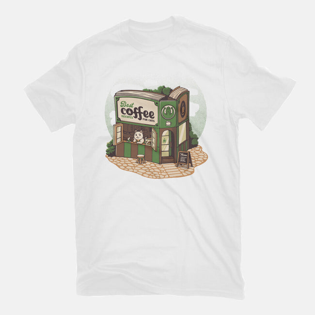 Coffeeshop Cats Bookstore-Womens-Fitted-Tee-tobefonseca