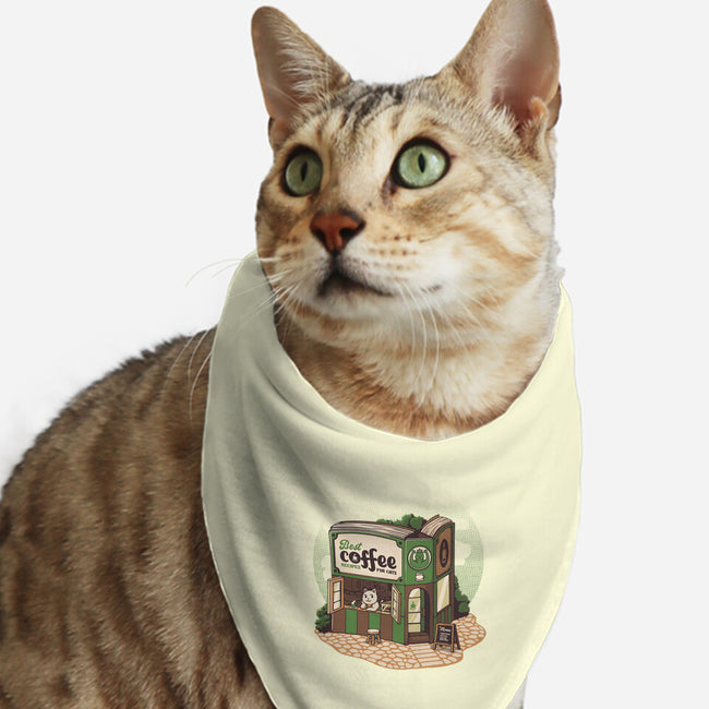 Coffeeshop Cats Bookstore-Cat-Bandana-Pet Collar-tobefonseca