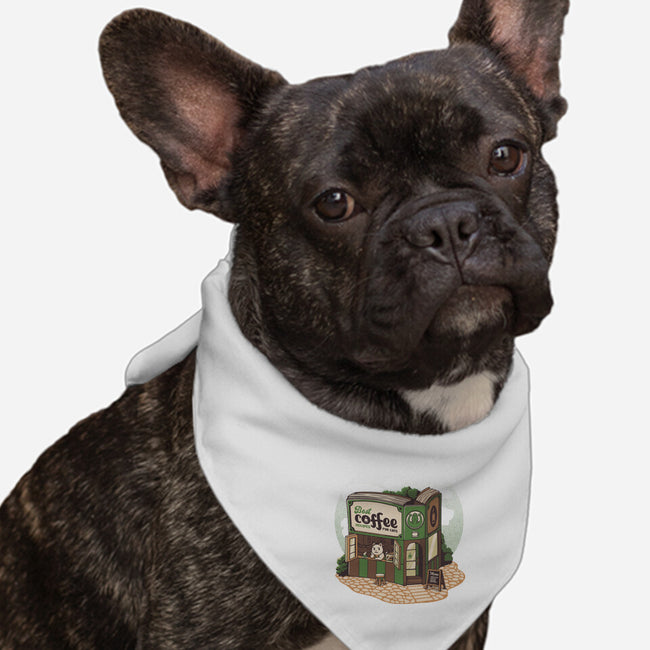 Coffeeshop Cats Bookstore-Dog-Bandana-Pet Collar-tobefonseca