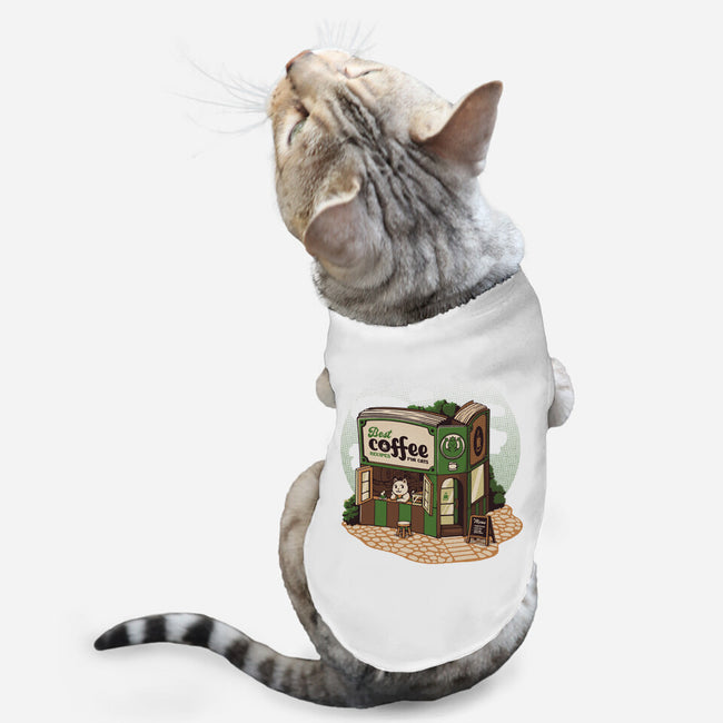 Coffeeshop Cats Bookstore-Cat-Basic-Pet Tank-tobefonseca