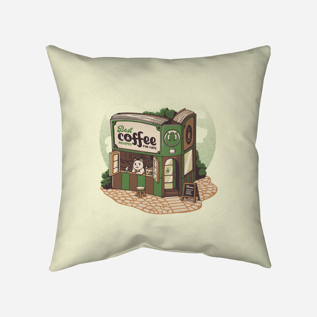 Coffeeshop Cats Bookstore-None-Non-Removable Cover w Insert-Throw Pillow-tobefonseca