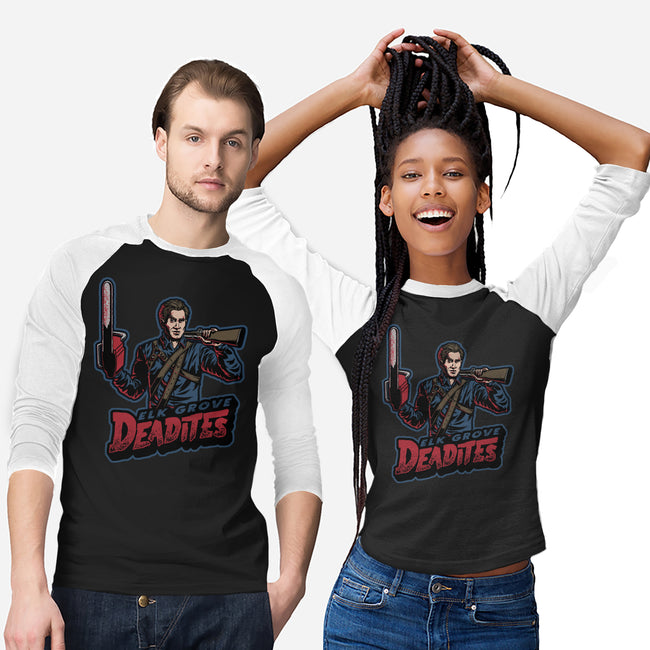 Elk Grove Deadites-Unisex-Baseball-Tee-Studio Mootant