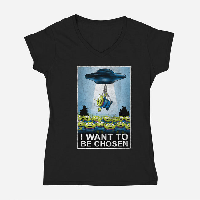 I Want To Be Chosen-Womens-V-Neck-Tee-NMdesign