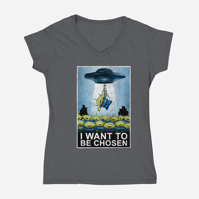 I Want To Be Chosen-Womens-V-Neck-Tee-NMdesign