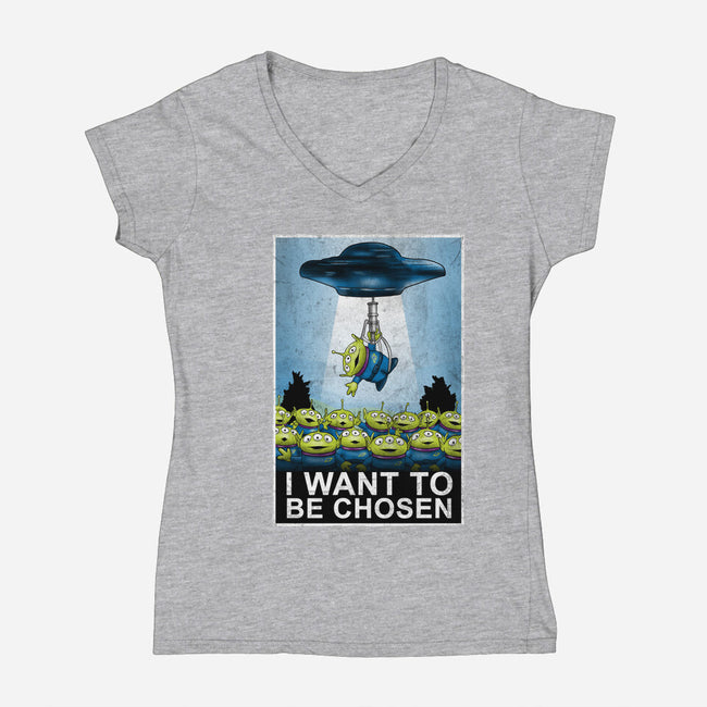 I Want To Be Chosen-Womens-V-Neck-Tee-NMdesign