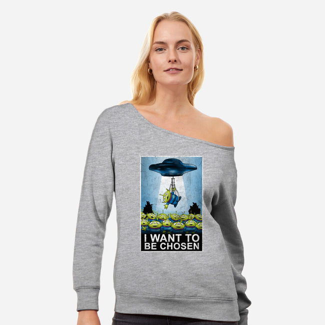 I Want To Be Chosen-Womens-Off Shoulder-Sweatshirt-NMdesign