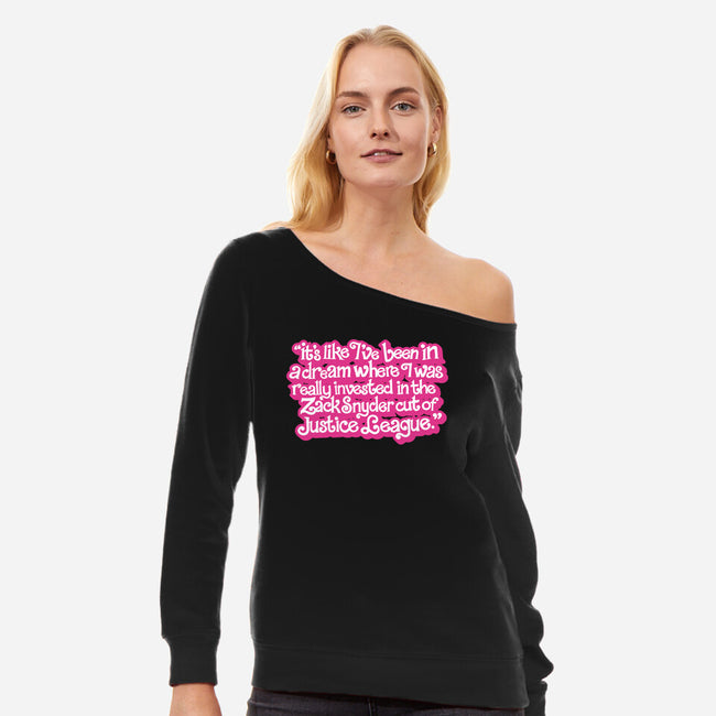 I've Been In A Dream-Womens-Off Shoulder-Sweatshirt-yellovvjumpsuit