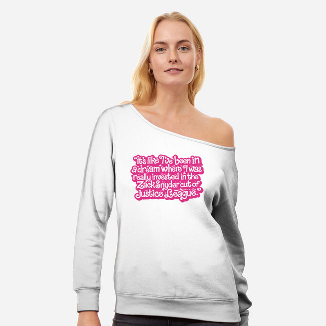 I've Been In A Dream-Womens-Off Shoulder-Sweatshirt-yellovvjumpsuit