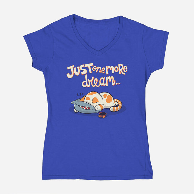 Just One More Dream-Womens-V-Neck-Tee-Freecheese