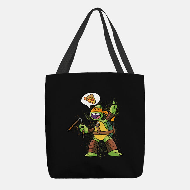 One Pizza Please-None-Basic Tote-Bag-MaxoArt