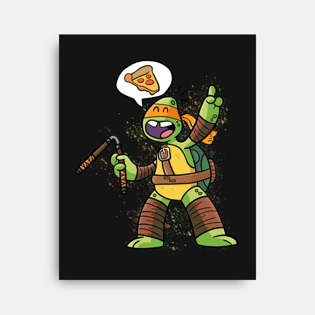 One Pizza Please-None-Stretched-Canvas-MaxoArt