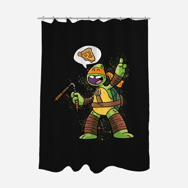 One Pizza Please-None-Polyester-Shower Curtain-MaxoArt