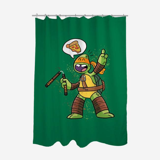 One Pizza Please-None-Polyester-Shower Curtain-MaxoArt
