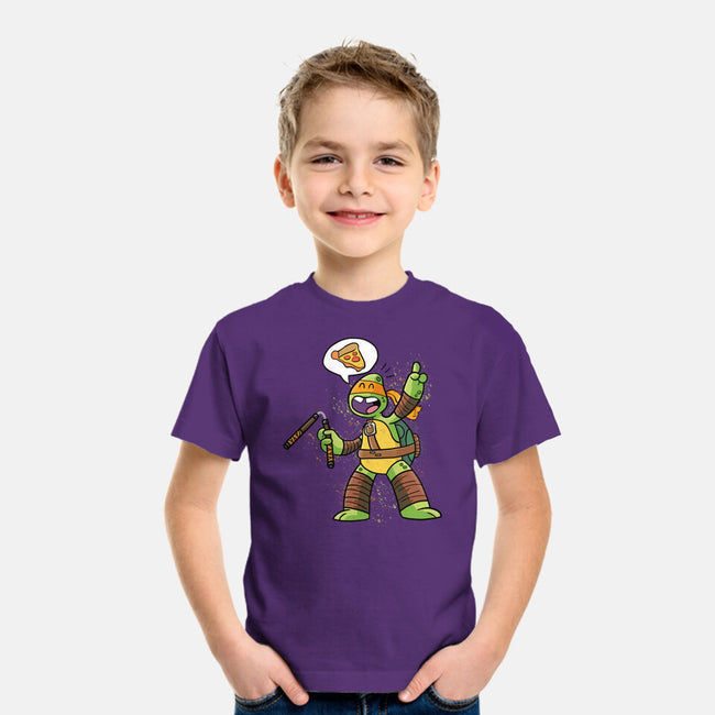 One Pizza Please-Youth-Basic-Tee-MaxoArt