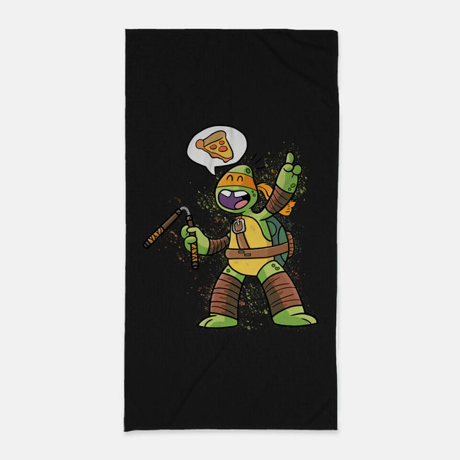 One Pizza Please-None-Beach-Towel-MaxoArt