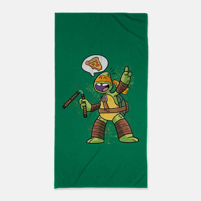 One Pizza Please-None-Beach-Towel-MaxoArt