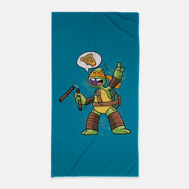 One Pizza Please-None-Beach-Towel-MaxoArt