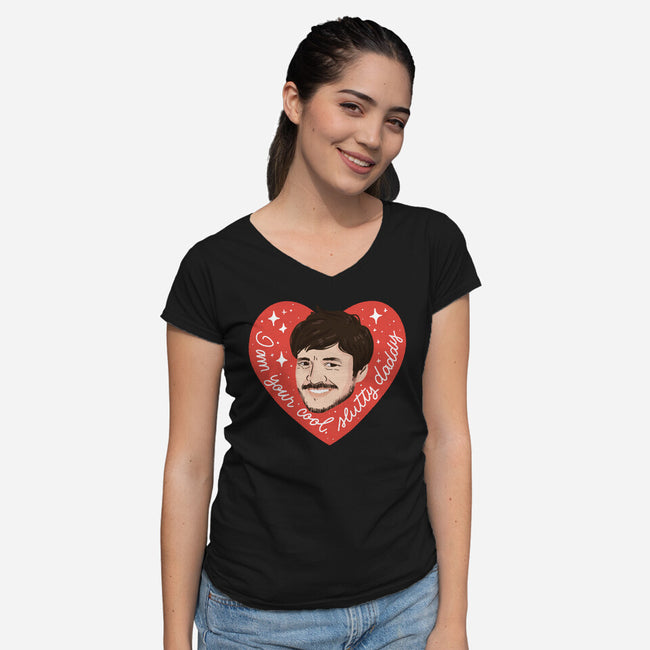 Cool Daddy-Womens-V-Neck-Tee-Paola Locks