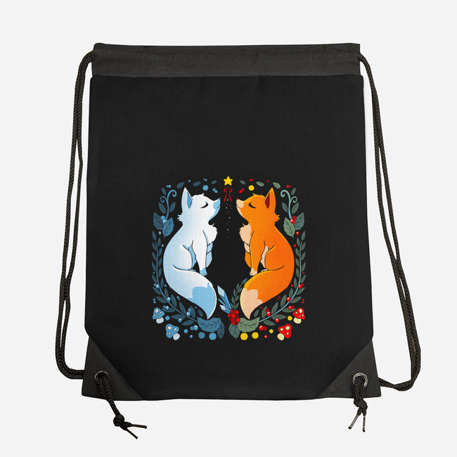 Foxes Seasons-None-Drawstring-Bag-Vallina84