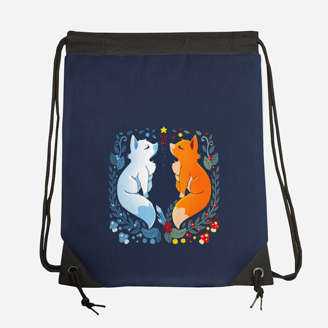 Foxes Seasons-None-Drawstring-Bag-Vallina84