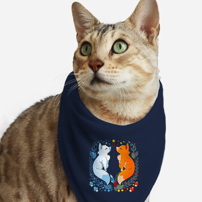 Foxes Seasons-Cat-Bandana-Pet Collar-Vallina84