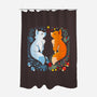 Foxes Seasons-None-Polyester-Shower Curtain-Vallina84