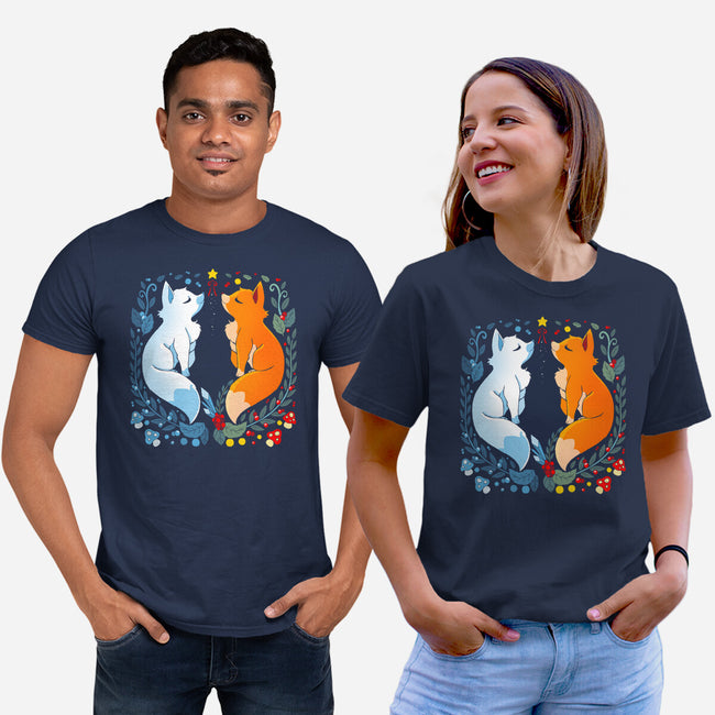 Foxes Seasons-Unisex-Basic-Tee-Vallina84