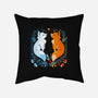 Foxes Seasons-None-Non-Removable Cover w Insert-Throw Pillow-Vallina84